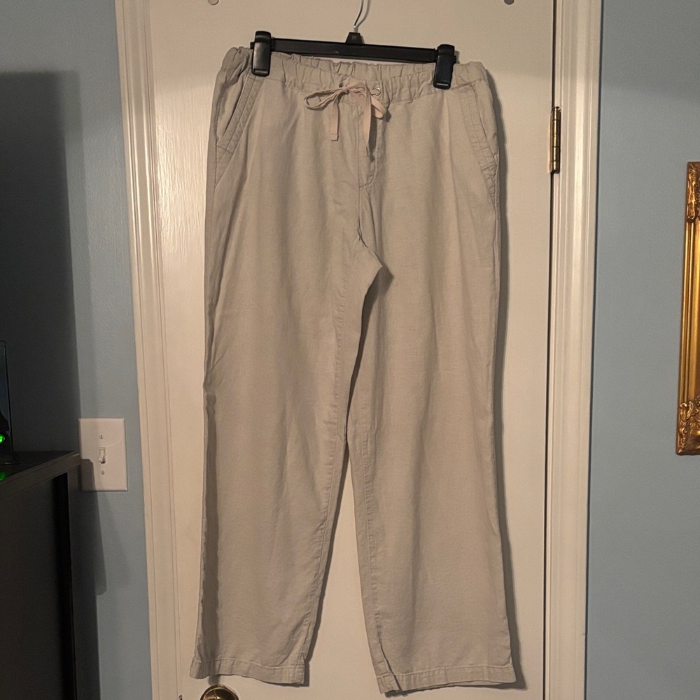 Bandolino linen pants women size 8